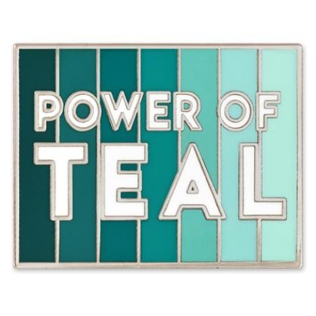 Power Of Teal Pin 