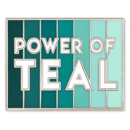 Power Of Teal Pin 