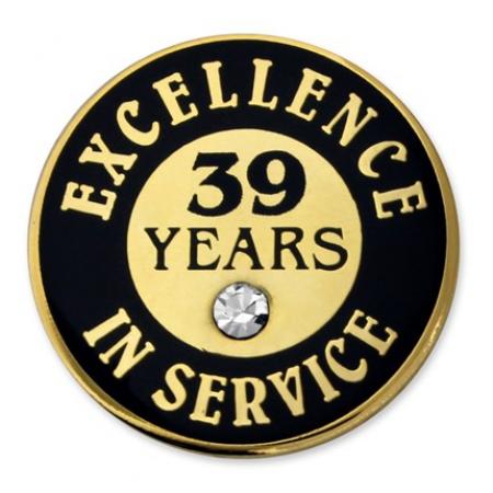 Excellence In Service Pin - 39 Years