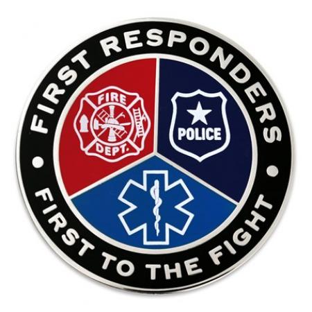 First Responders First To Fight Lapel Pin 