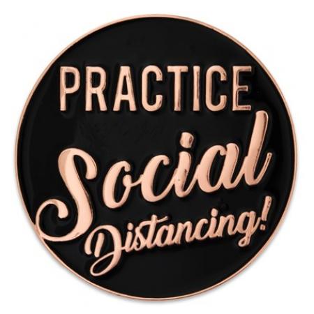 Social Distancing Lapel Pin