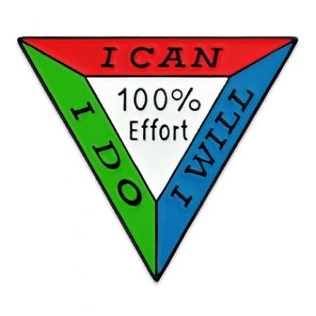 100% Effort Pin