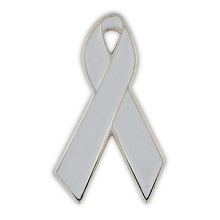 Grey Ribbon Pin