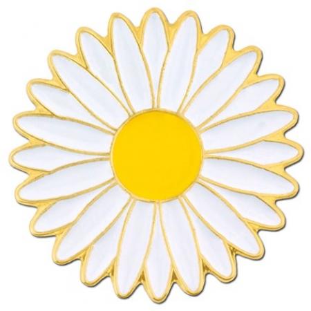 Daisy Flower Lapel Pin 