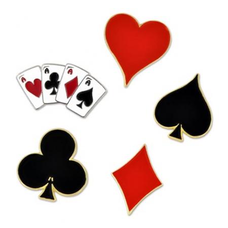 Card Suits 5-Pin Set