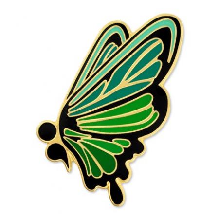 Semicolon Butterfly Pin 