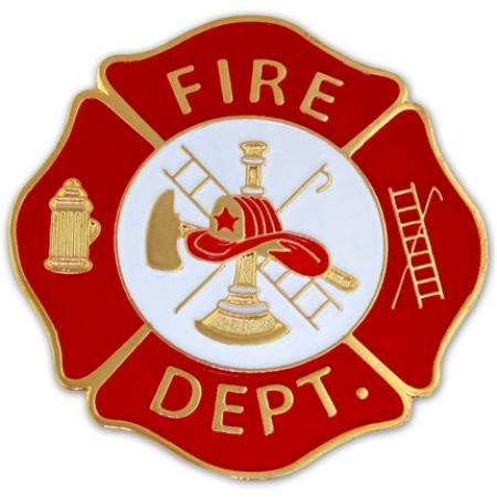 Fire Department Badge Pin