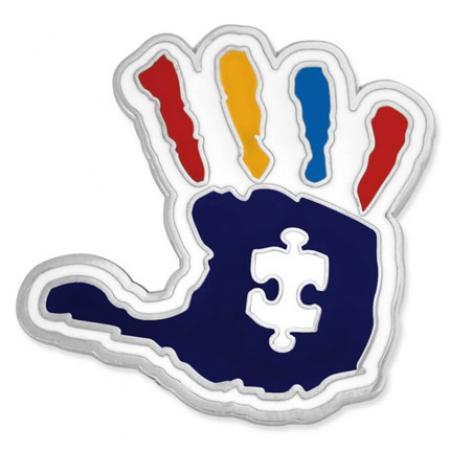Autism Handprint Pin