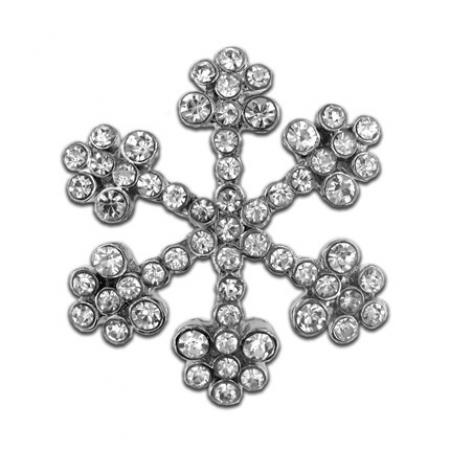 Rhinestone Pin - Snowflake