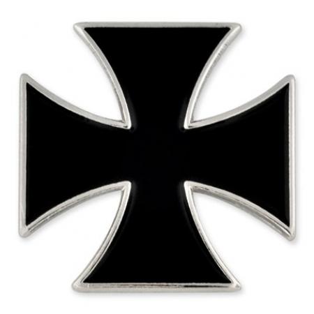 Black Iron Cross Pin 