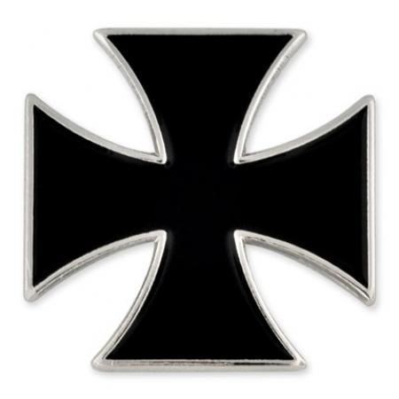 Black Iron Cross Pin