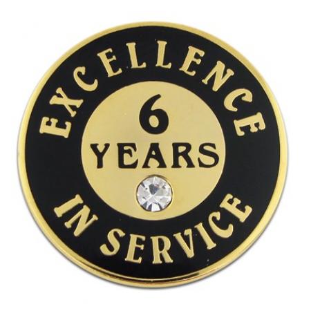 Excellence In Service Pin - 6 Years