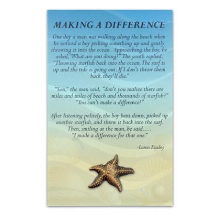 Starfish Pin with Card
