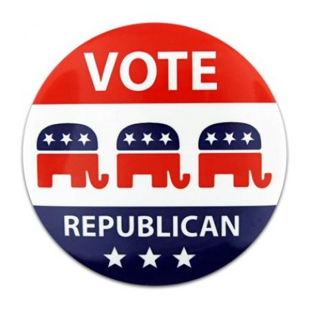 Vote Republican Button