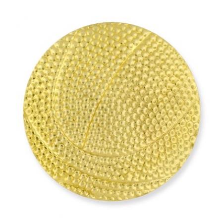 Gold Basketball Chenille Pin