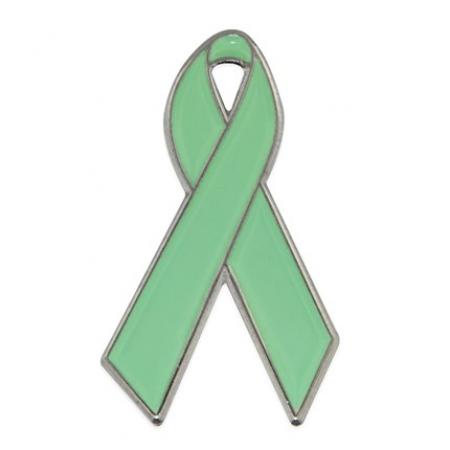 Light Green Ribbon Pin 