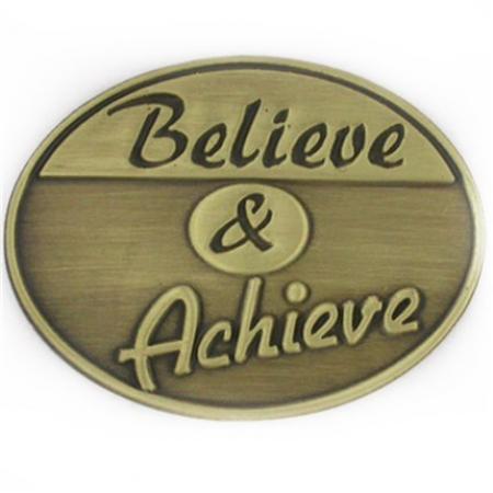 Believe and Achieve Pin 