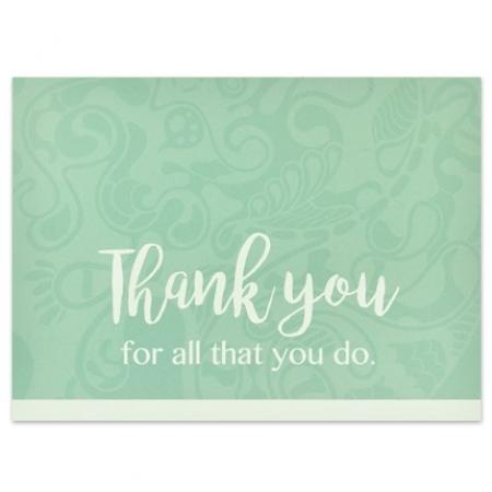 Thank You - All You Do Card
