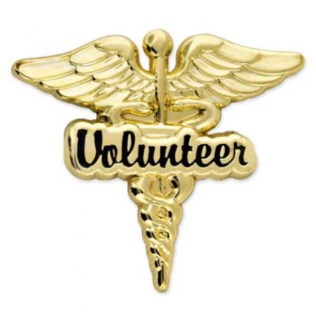 Volunteer Caduceus Lapel Pin 