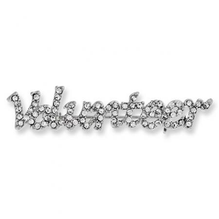 Rhinestone Volunteer Pin