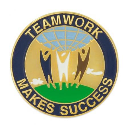 Teamwork Makes Success Pin