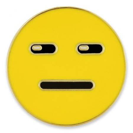 Expressionless Emoji Pin