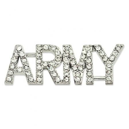 Rhinestone ARMY Pin