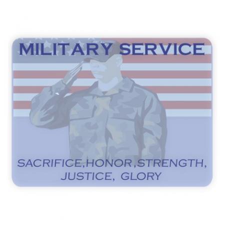 Presentation Card - Military Service 