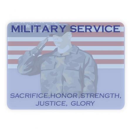 Presentation Card - Military Service