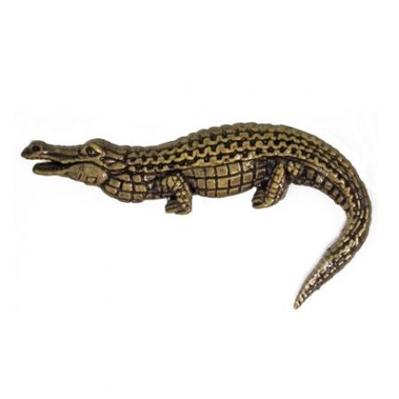 Alligator Pin - Antique Gold 