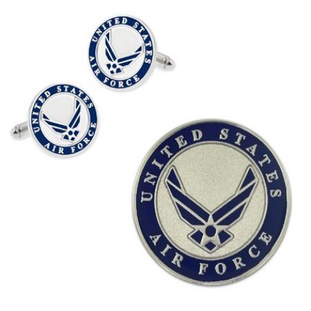 U.S. Air Force Cufflinks and Pin Set 