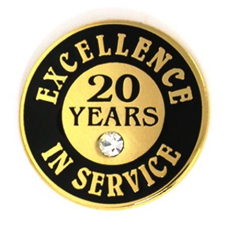 Excellence In Service Pin - 20 years