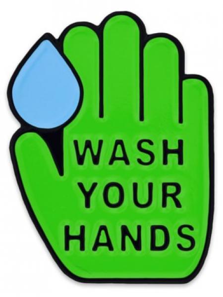 Wash Your  Hands Lapel Pin