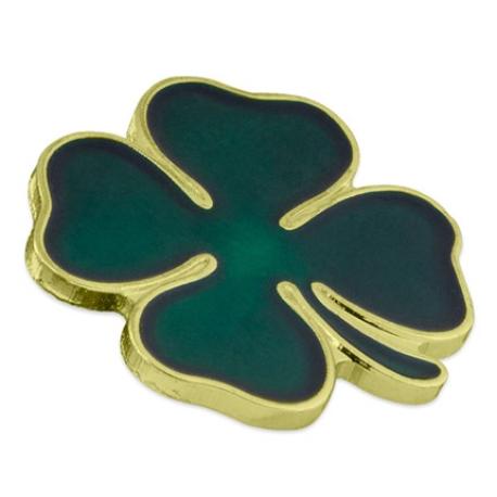     Green Four Leaf Clover Pin