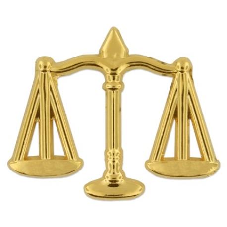     Scales of Justice Pin