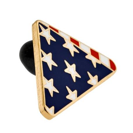 Folded Flag Pin on Card