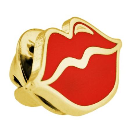     Red Lips Lapel Pin