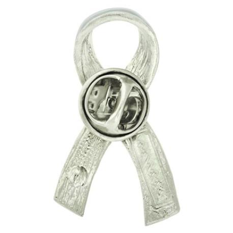 Blue Ribbon with Stone Pin