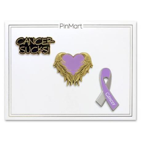 Cancer Awareness 3-Pin Set