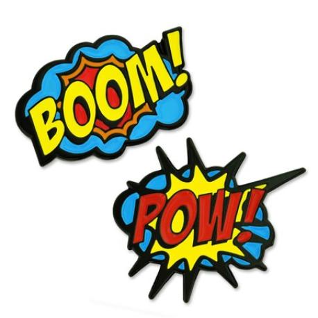     BOOM! POW! 2-Pin Set