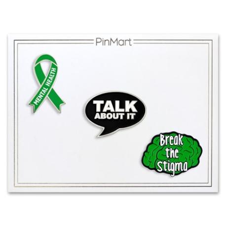     Mental Health Awareness 3-Pin Set