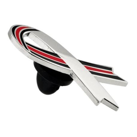    Engravable Thin Red Line Ribbon Lapel Pin