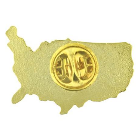     United States Shape Flag Lapel Pin