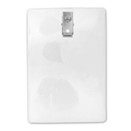Large Vertical Badge Holder with Clip