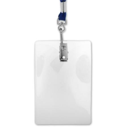 Large Vertical Badge Holder with Clip
